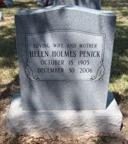 Helen <I>Holmes</I> Penick 