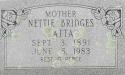 Nettie Florence <I>Kinkade</I> Latta 