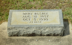 Mary Ann Rebecca <I>Lassiter</I> Busbee 