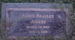 Agnes <I>Bradley</I> Anders 