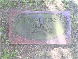 Lavon <I>Hicks</I> Brown 