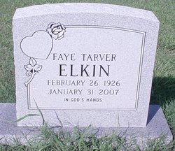 Faye <I>Tarver</I> Elkin 