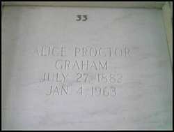 Georgia Alice <I>Proctor</I> Graham 