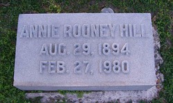 Annie <I>Rooney</I> Hill 