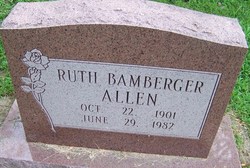 Ruth Louise <I>Bamberger</I> Allen 