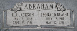 Leonard Blaine “Abe” Abraham 