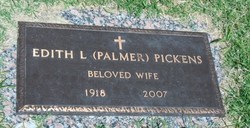 Edith Louise <I>Palmer</I> Pickens 