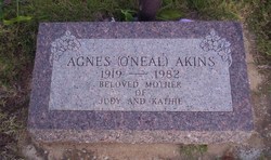 Agnes Ruth <I>O'Neal</I> Akins 