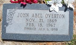 John Abel Overton 
