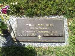 Willie Mae <I>Wright</I> Reid 