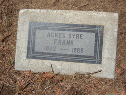 Agnes <I>Syre</I> Frank 