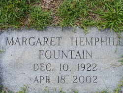 Margaret <I>Hemphill</I> Fountain 