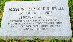 Josephine <I>Babcock</I> Burwell 