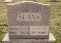 Mary Agnes “Mollie” <I>Brennan</I> Burns 