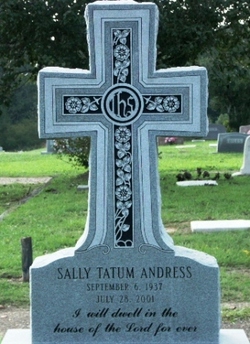 Sally E <I>Tatum</I> Andress 