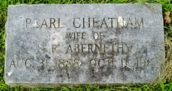 Pearl Elizabeth <I>Cheatham</I> Abernethy 