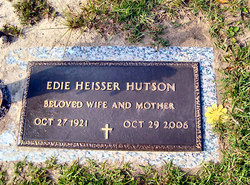Edith “Edie” <I>Heisser</I> Hutson 