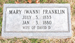 Mary Ann <I>Wann</I> Franklin 