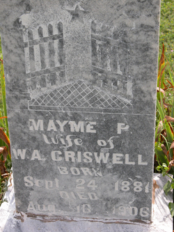 Mayme Pearl <I>Mayes</I> Criswell 