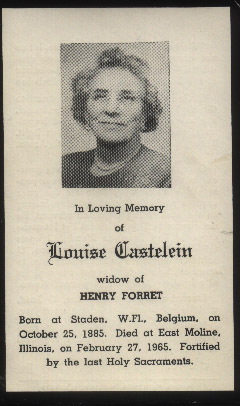 Louise <I>Castelein</I> Forret 
