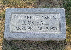 Elizabeth <I>Askew</I> Luck Hall 