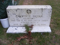 Pvt Calvin C Goble 