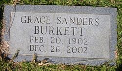 Grace <I>Sanders</I> Burkett 