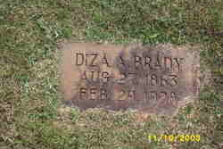 Eliza Ann “Diza” <I>Moffitt</I> Brady 