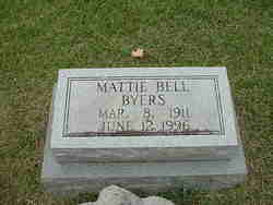 Mattie Bell <I>Dillard</I> Byers 