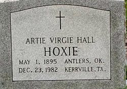 Artie Virgie <I>Hall</I> Hoxie 