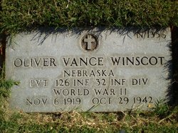 Pvt Oliver Vance Winscot 