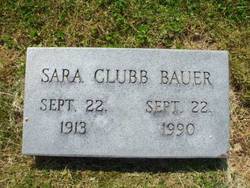 Sara <I>Clubb</I> Bauer 