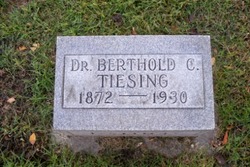Dr Berthold Carl  Gerald Tiesing 