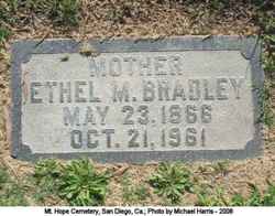Ethel May <I>Kitchel</I> Bradley 