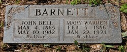 Mary Elizabeth <I>Warren</I> Barnett 
