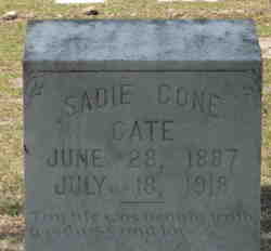 Sarah “Sadie” <I>Cone</I> Cate 