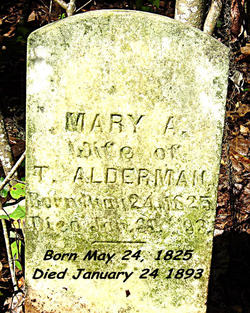 Mary Ann <I>Carlton</I> Alderman 