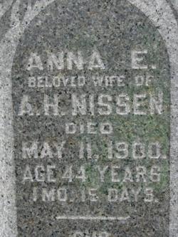 Anna Elizabeth “Lizzie” <I>Parkson</I> Nissen 