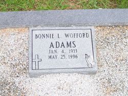 Bonnie L <I>Wofford</I> Adams 