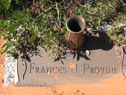 Frances Josephine <I>Brough</I> Provine 
