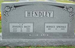 Jennings Daley “J. D.” Hendley Sr.