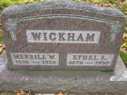 Ethel Linda <I>Petrie</I> Wickham 