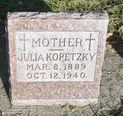 Julia <I>Speicher</I> Kopetzky 
