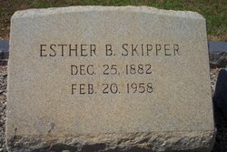 Esther B. <I>Braddy</I> Skipper 