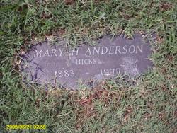 Mary Helen <I>Wiesbrook</I> Anderson Hicks 