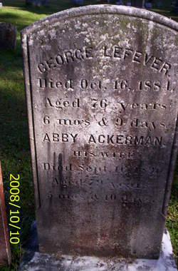Abigail “Abby” <I>Ackerman</I> Lefever 