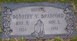 Dorothy Yvonne <I>West</I> Bradford 