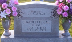 Charolette Gail <I>Webb</I> Hedges 