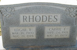 Carrie Elizabeth <I>Baber</I> Rhodes 