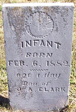 Infant daughter Clark 